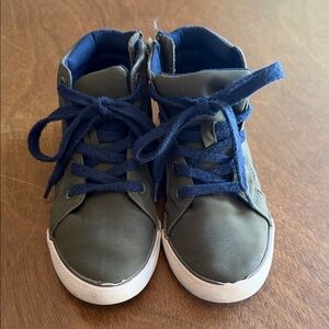 Kids High-Top Sneakers - Blue and Green